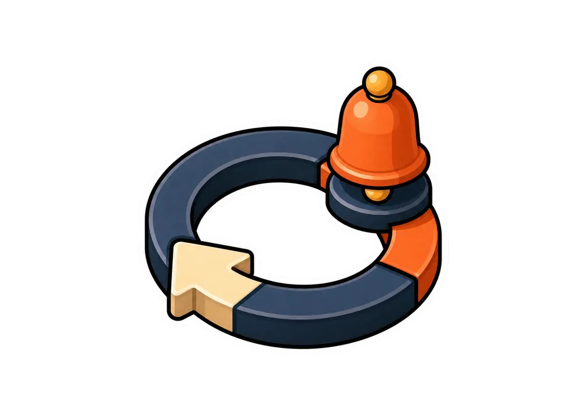 win.sh sticker illustration for Agentic Loops vs Cron Jobs for Background AI Agents