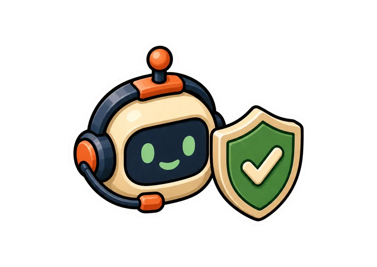 win.sh sticker illustration for AI Agents for Customer Support: Safe Rollout Guide