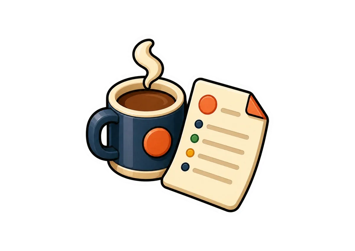 win.sh sticker illustration for AI Daily Briefing: The Automated Business Report for Operators