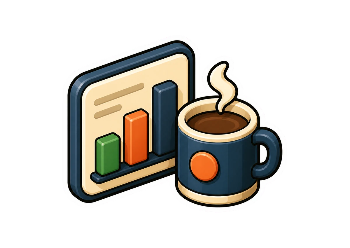 win.sh sticker illustration for The AI Daily Briefing Every SaaS Founder Needs